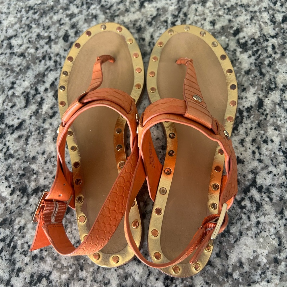 Karl Lagerfeld Leather Sandals. Size 7M